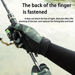 Winter Fishing Gloves Anti-slip Wear-resistant Windproof Gloves