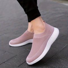 Women's Mesh Slip On Sneakers Lightweight Walking Shoes