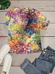 Print Crew Neck Sweatshirt for Women