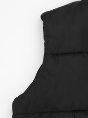 Solid Sleeveless Jacket Vest Winter Outerwear