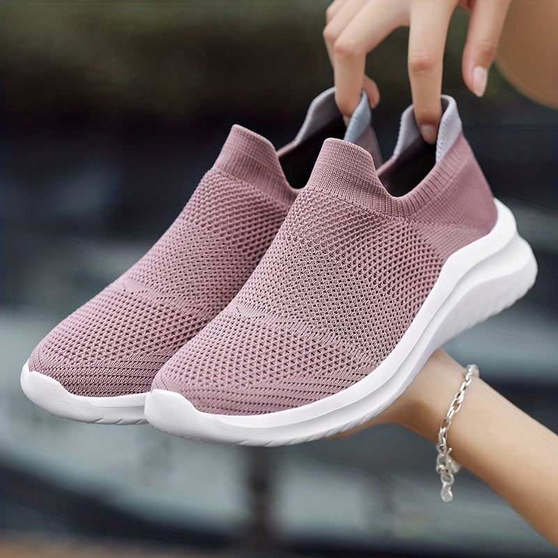 Women's Lightweight Slip on Casual Sneakers Breathable Running Sports Shoes
