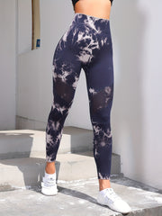 Tie Dye Yoga Leggings High Waist Fitness Gym Tight Pants