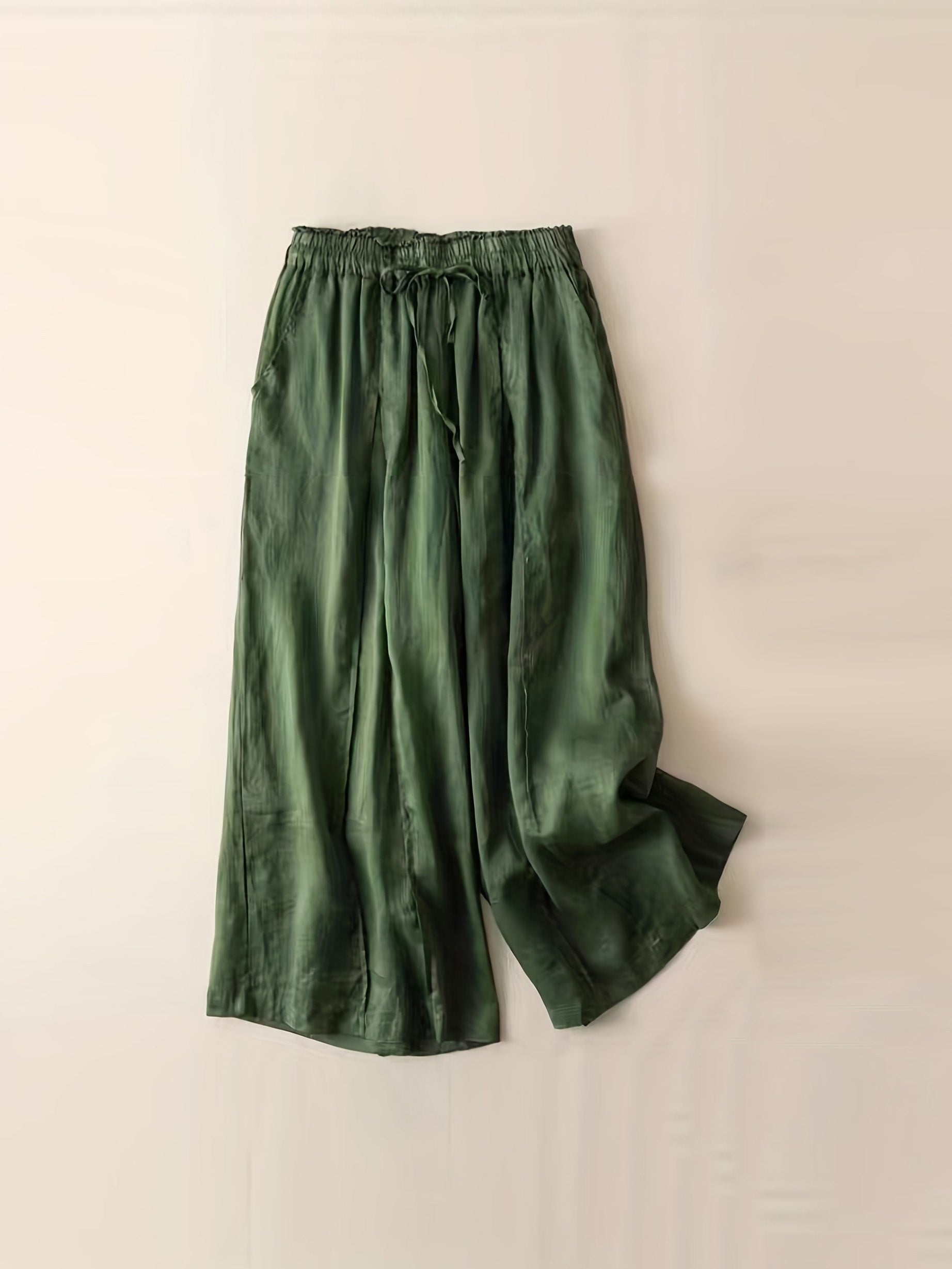 Casual Wide Leg Drawstring Pants for Women