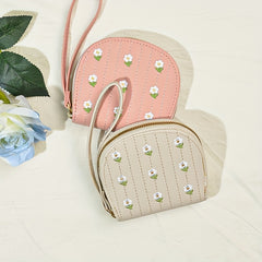 Small Flower Coin Purse Zipper Coin Purse For Girls