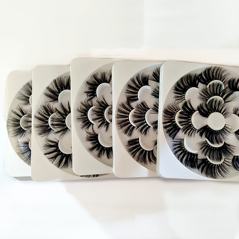 35 Pairs 25mm Fluffy Dramatic False Eyelashes Cosplay Manga Extension