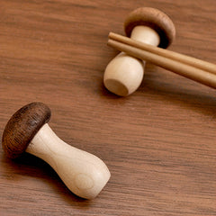 Mushroom Chopsticks Rack Wooden Party Decoration