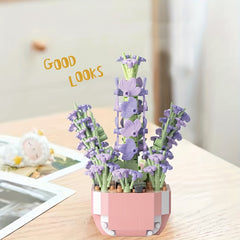 Educational Building Blocks Toy Birthday Party Gift Decoration Potted Plant