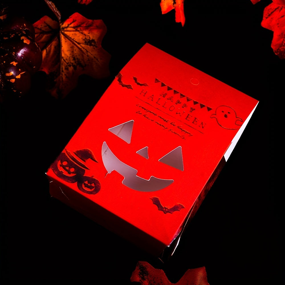 4pcs Halloween Pumpkin Candy Wrapping Paper Box