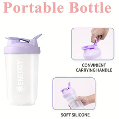 500ml Protein Powder Shaker Bottle with Mixing Ball for Fitness Workout