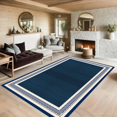 Minimalist Geometric Kitchen Rug Soft Faux Sheepskin Floor Mat