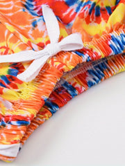 Girls Tie Dye Drawstring Pants for Summer Beach