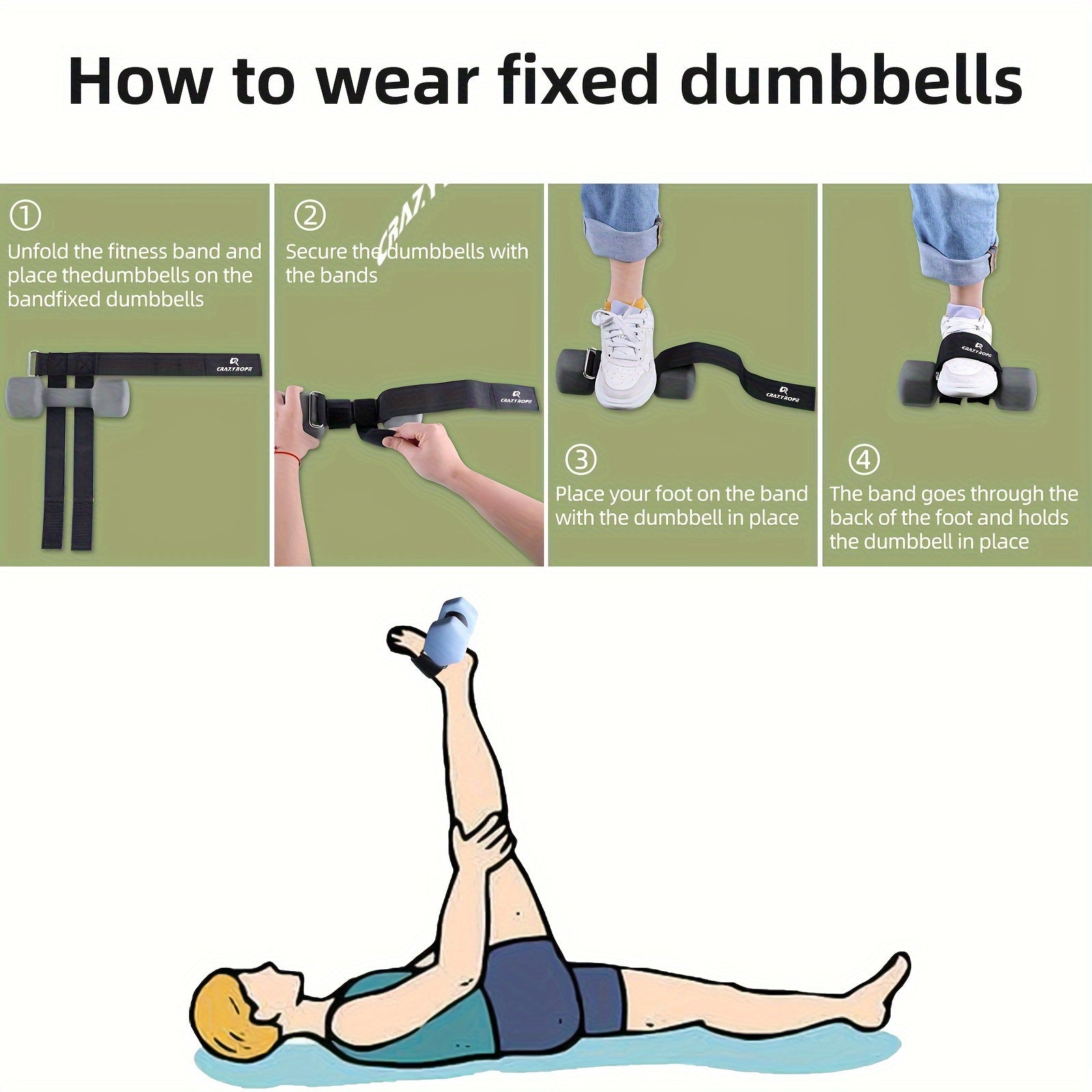 Adjustable Dumbbell Ankle Strap Leg Trainer