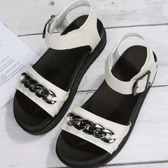 Women's Platform Sandals Chain Decor Summer Sandals