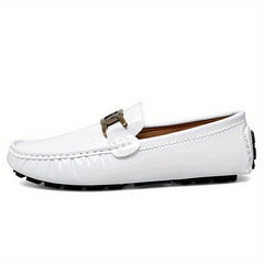 Men's Glossy Moccasin Loafer Shoes Non Slip Driving Shoes