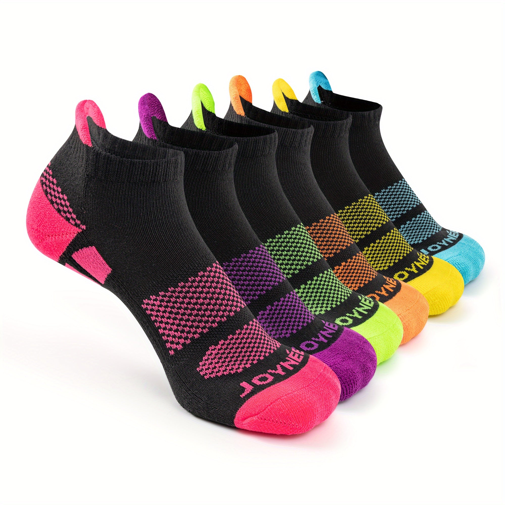 6pairs Girls Kids Casual Sports Socks Colorful Ear lifting Short Socks