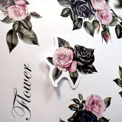 Retro Character and Flower Stickers, 20 Sheets