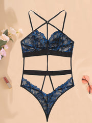 Sexy Floral Embroidered Lace Bodysuit