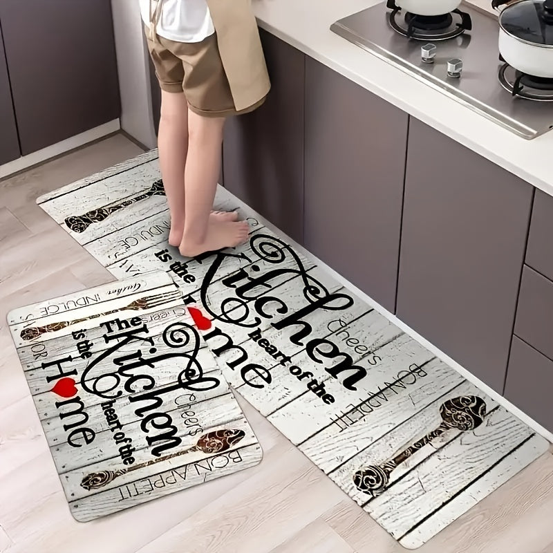 Soft Cushioned Anti Fatigue Kitchen Rug Waterproof Non Slip Kitchen Rugs