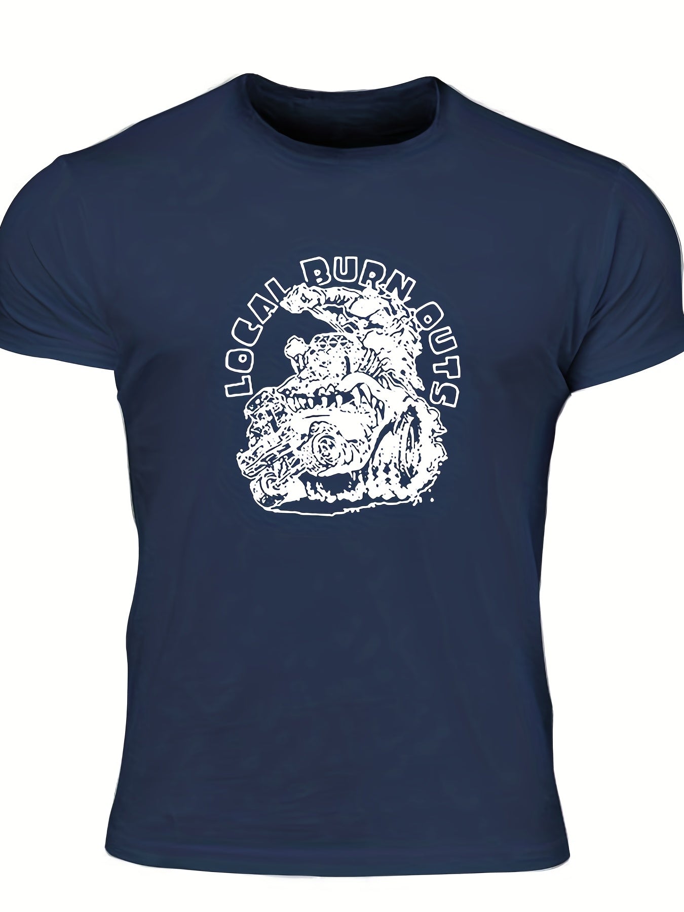 Men's Local Burn Outs Print T-shirt for Summer