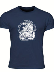 Men's Local Burn Outs Print T-shirt for Summer