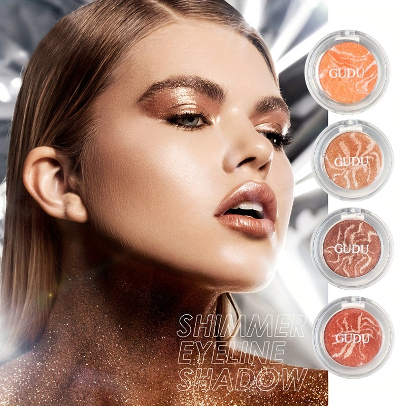 Sheer Nude Eyeshadow with Silver Glitter Texture