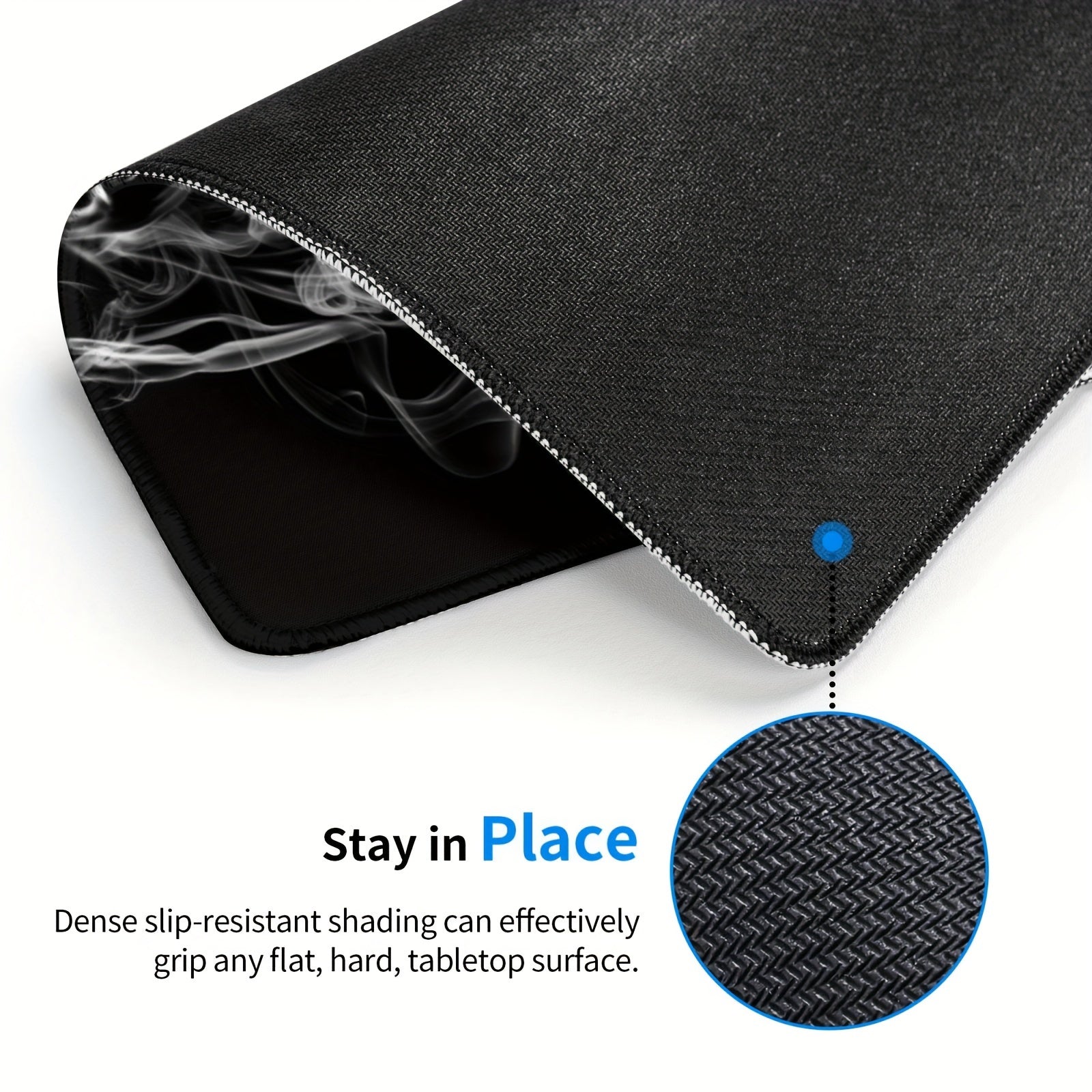 Death Pattern Mouse Pad 24x20cm for Home Office Games Non-slip Rubber