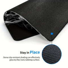 Death Pattern Mouse Pad 24x20cm for Home Office Games Non-slip Rubber