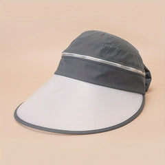 UV Protection Sun Hat Sports Cycling Big Brim Zipper Detachable
