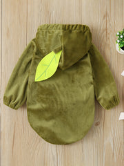 Baby Halloween Avocado Costume Velvet Romper Cosplay Outfit