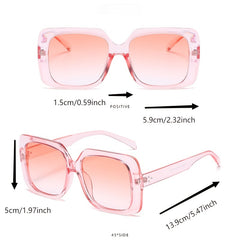 Large Frame Pink Tea Sunglasses Combo for Couples