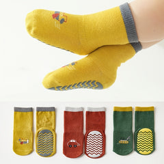 Cotton Toddler Kids Socks Baby Boys Girls Mid calf Length Cartoon Graphic Socks