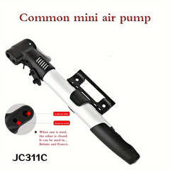 Mini High Pressure Inflator for Ball Sports and Bicycle