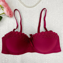 Lace Push Up Bra Comfy & Breathable Women's Underwear