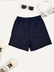 Boys Stripe Print Quick Drying Shorts for Summer