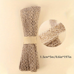 10M Length Lace Burlap Wedding Ribbon Natural Jute Rope Twine String