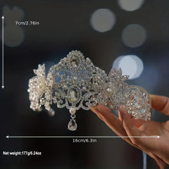 Silvery Headband Crystal Rhinestone Head Jewelry Women Hair Accessories
