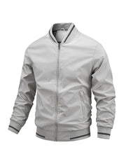 Men's Zipper Baseball Collar Jackets with Pockets