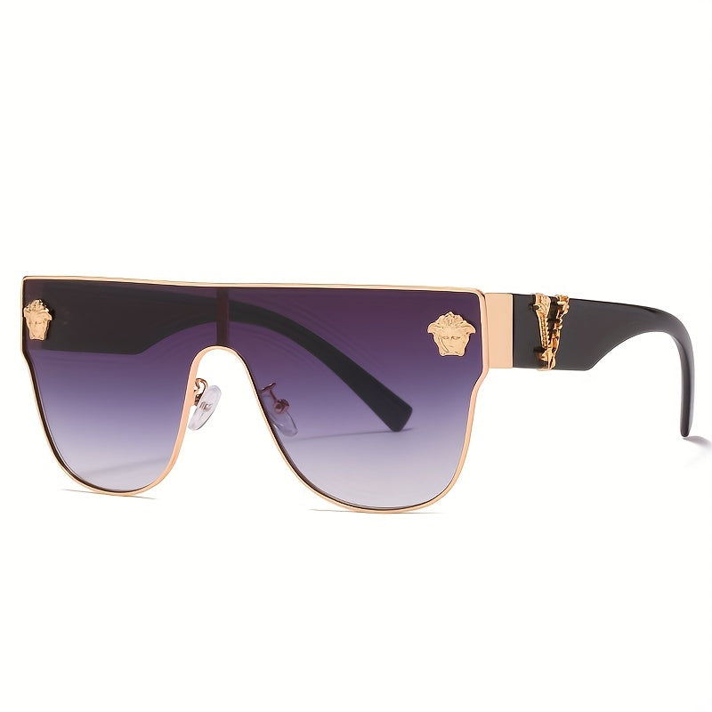 Men's Alloy Head Decoration Sunshade Sunglasses