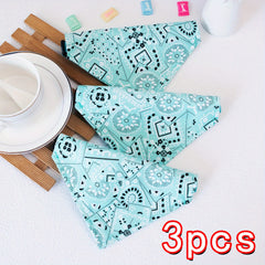 Floral Print Bandana for Small Pets Under 15lbs