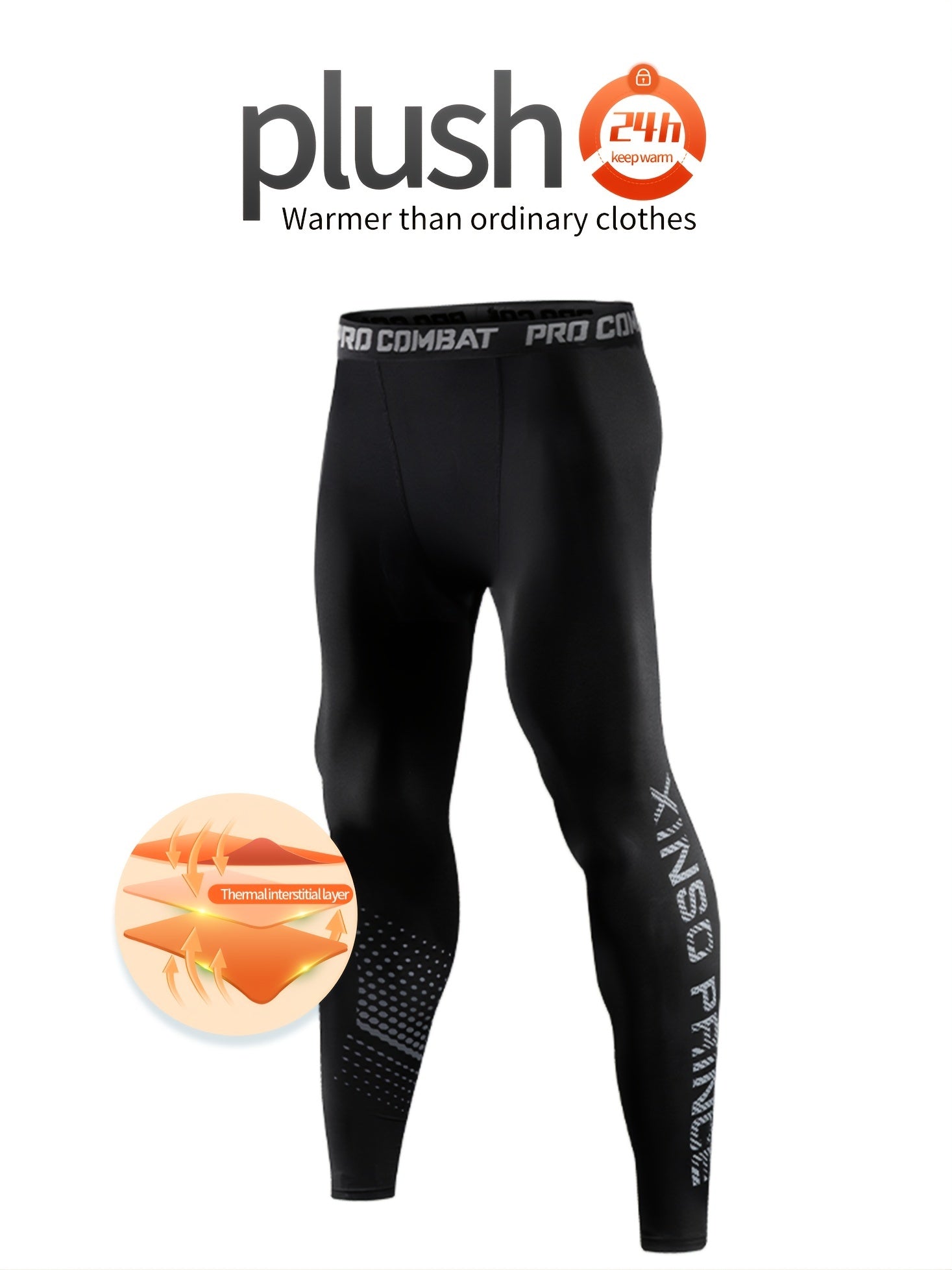 Men's Thermal Compression Pants for Sports and Running
