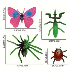 12pcs Mini Insect Animal Set Simulation Educational Puzzle Novelty Toy