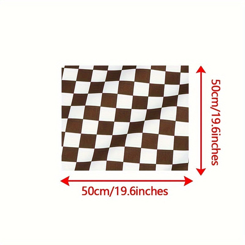 10pcs Checkerboard Style Fabric Colorful Mosaic Plaid Cotton Printed Fabric
