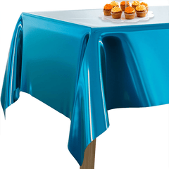 1pc Disposable Waterproof Aluminum Foil Tablecloth 137x182cm