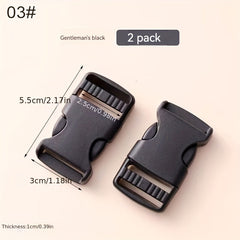 2pcs Adjustable Side Release Buckles Repairing No Sewing Clips S
