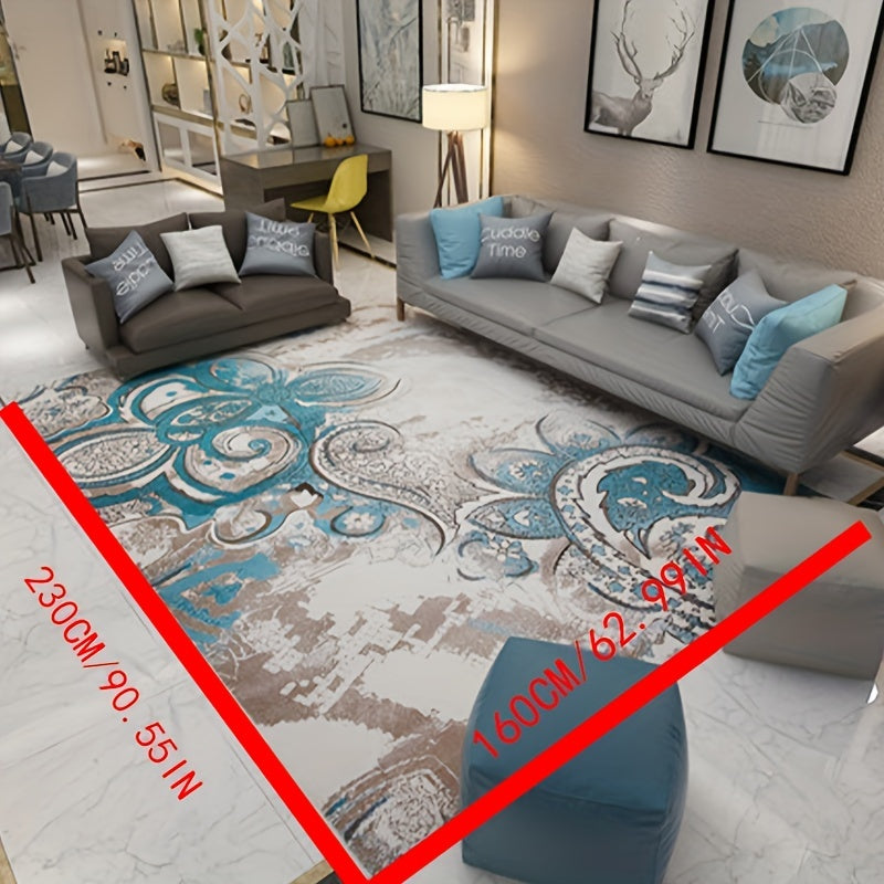 Ice Fire Print Area Rug Living Room Bedroom Dining Room
