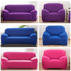 1pc Four Seasons Solid Elastic Sofa Slipcover Furniture Protector