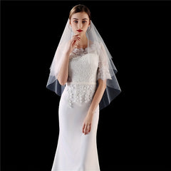 Mesh Bridal Headdress Wedding Accessories Hair Comb Yarn Mesh Wedding Headdress