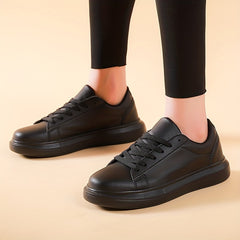 Women's Low Top Lace Up Sneakers Comfortable Shoes