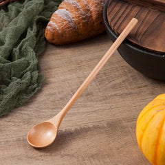 Long Handle Wooden Ladle Extended Cooking Spoon Kitchen Item
