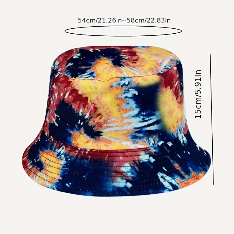Colorful Fisherman Hat Tie dye Sunscreen Cap Men Women